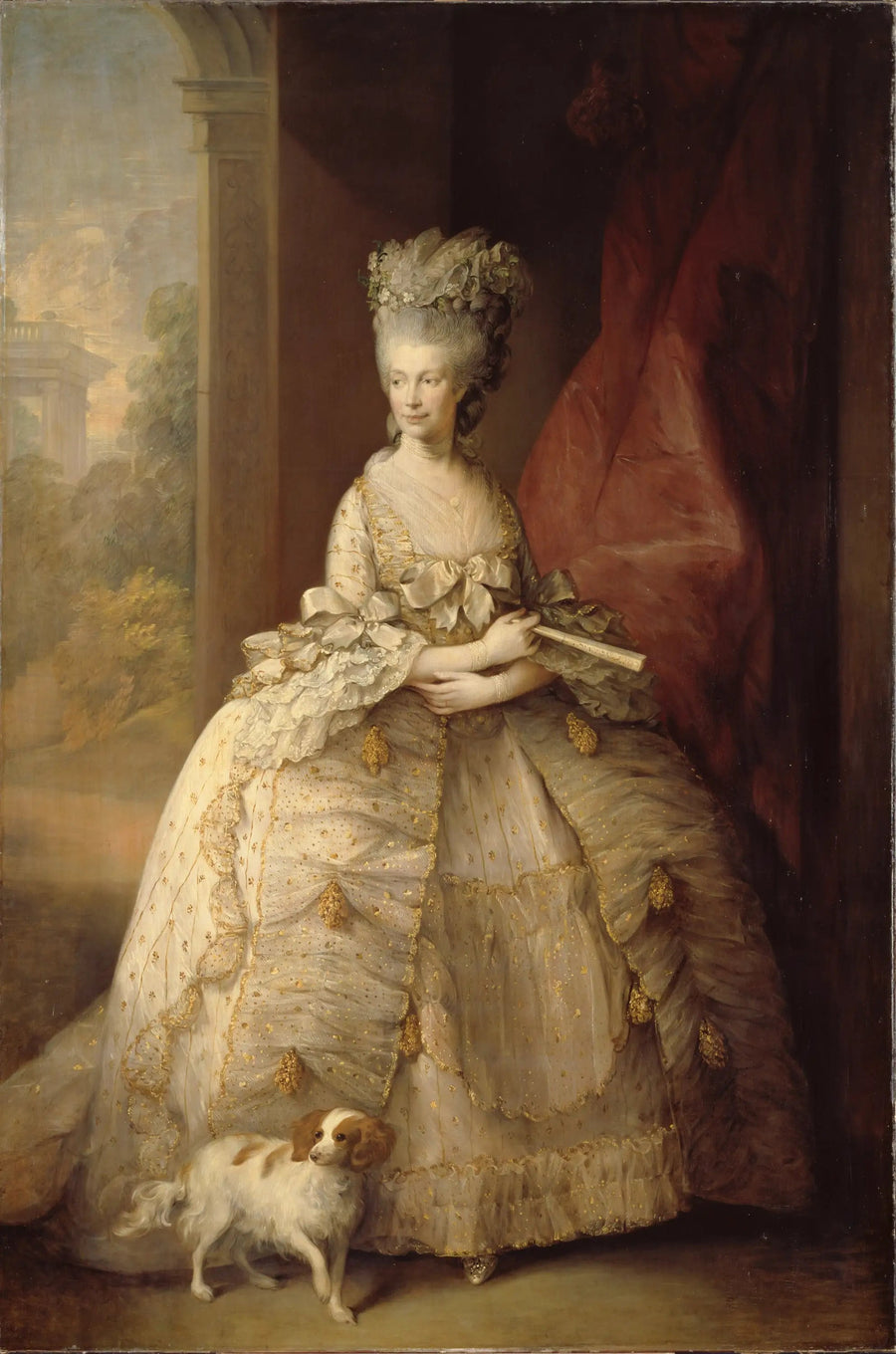 Retrato de la reina Charlotte de Inglaterra - Thomas Gainsborough
