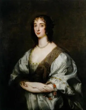 Retrato de la reina Henrietta María - Antoine van Dyck