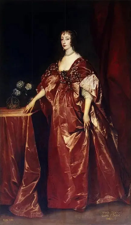 Retrato de la reina Henriette-Marie - Antoine van Dyck