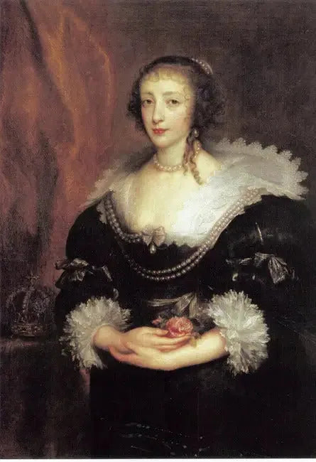 Retrato de la reina Henriette Marie - Antoine van Dyck