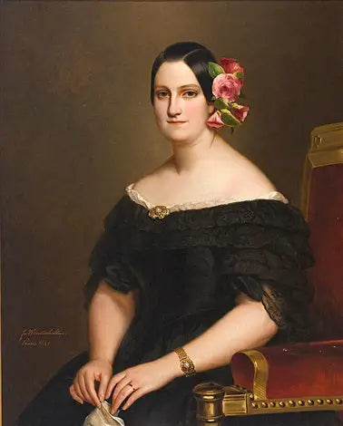 Retrato de la reina María Cristina de España (1806-1878) - Franz Xaver Winterhalter