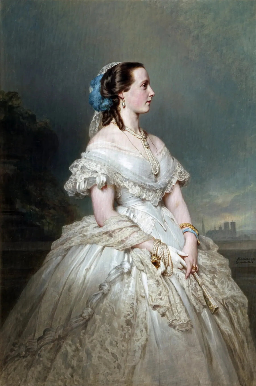 Retrato de la reina Marie Henriette - Franz Xaver Winterhalter