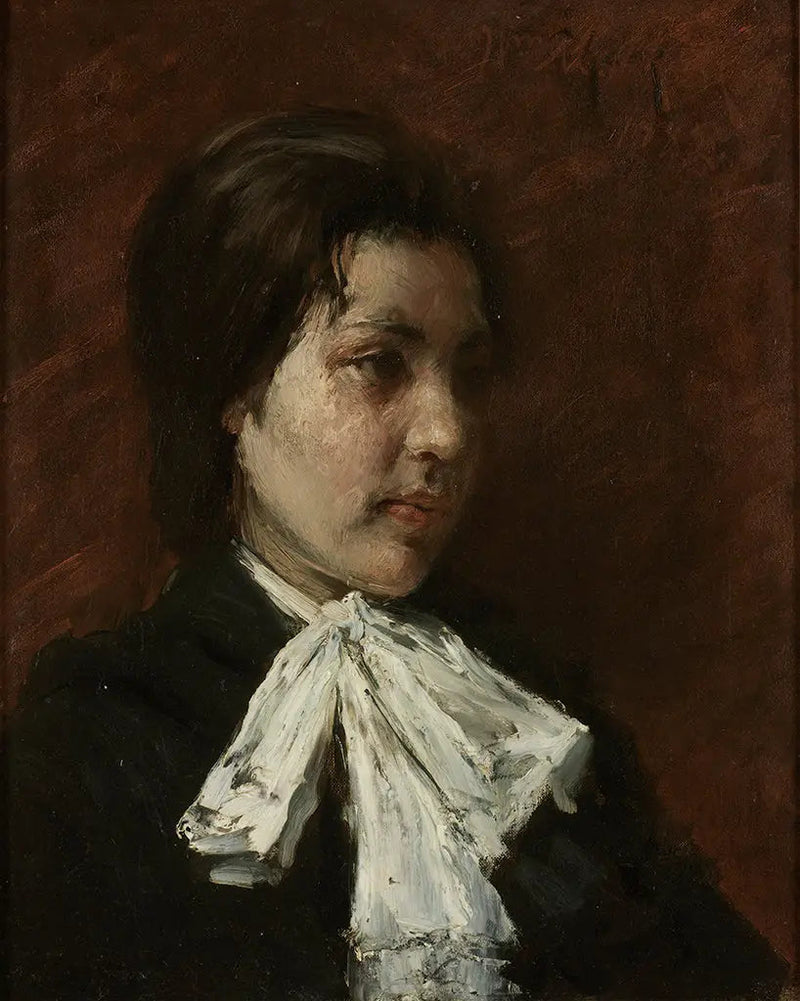 Retrato de la cabeza - William Merritt Chase