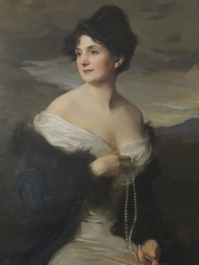 Retrato de la vizcondesa de Fontenay (1870-1952), esposa del embajador francés - Philip de Laszlo