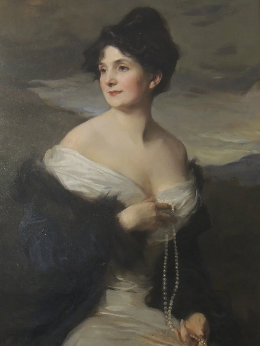 Retrato de la vizcondesa de Fontenay (1870-1952), esposa del embajador francés - Philip de Laszlo