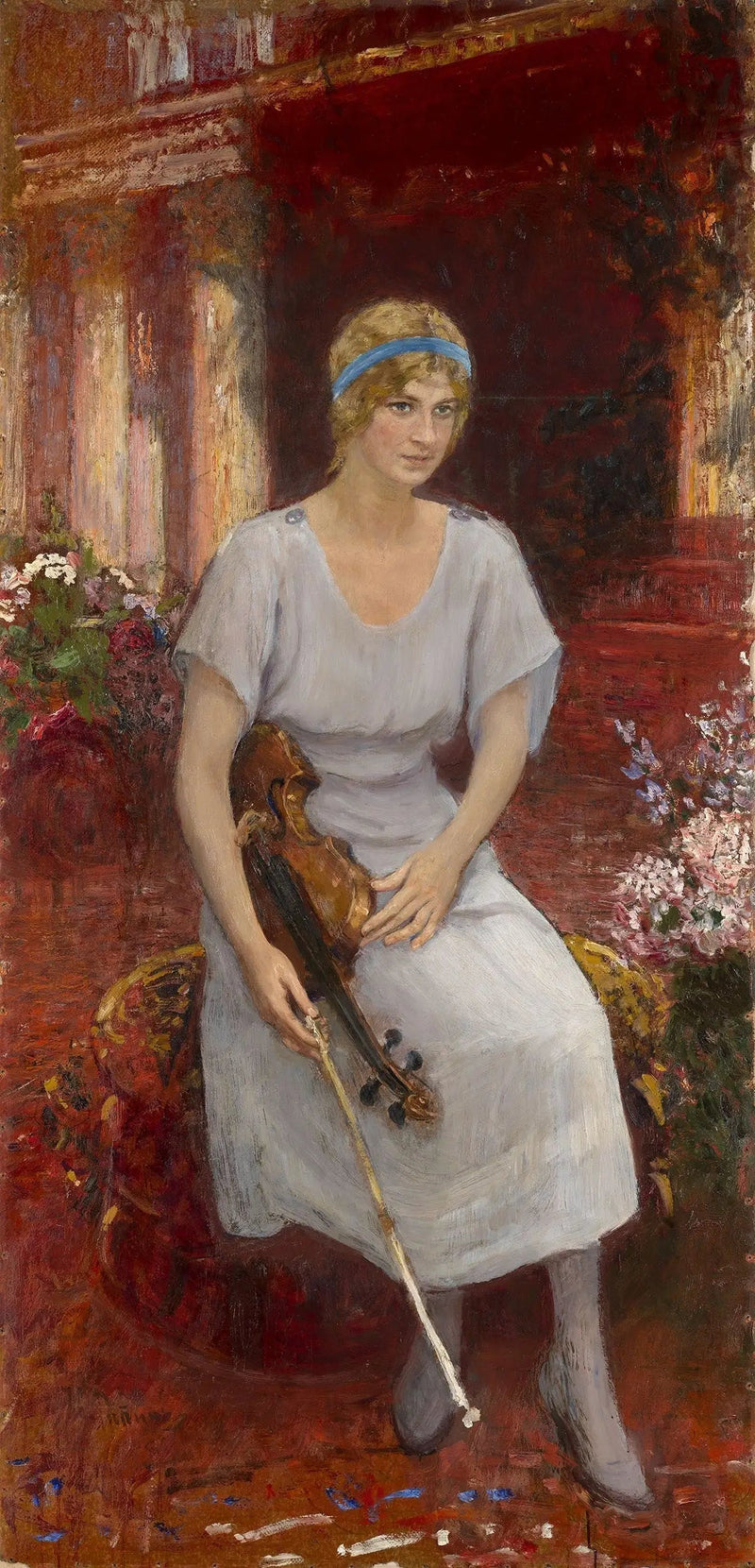 Retrato de la violinista Cecilia Hansen - Ilya Repin