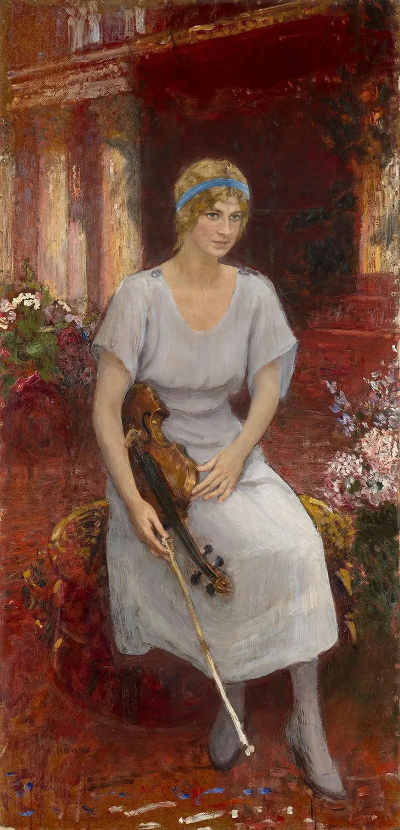Retrato de la violinista Cecilia Hansen - Ilya Repin
