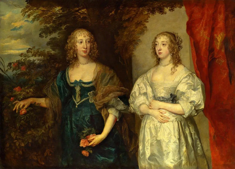 Retrato de Lady d'Aubigny y de la condesa de Portland - Antoine van Dyck