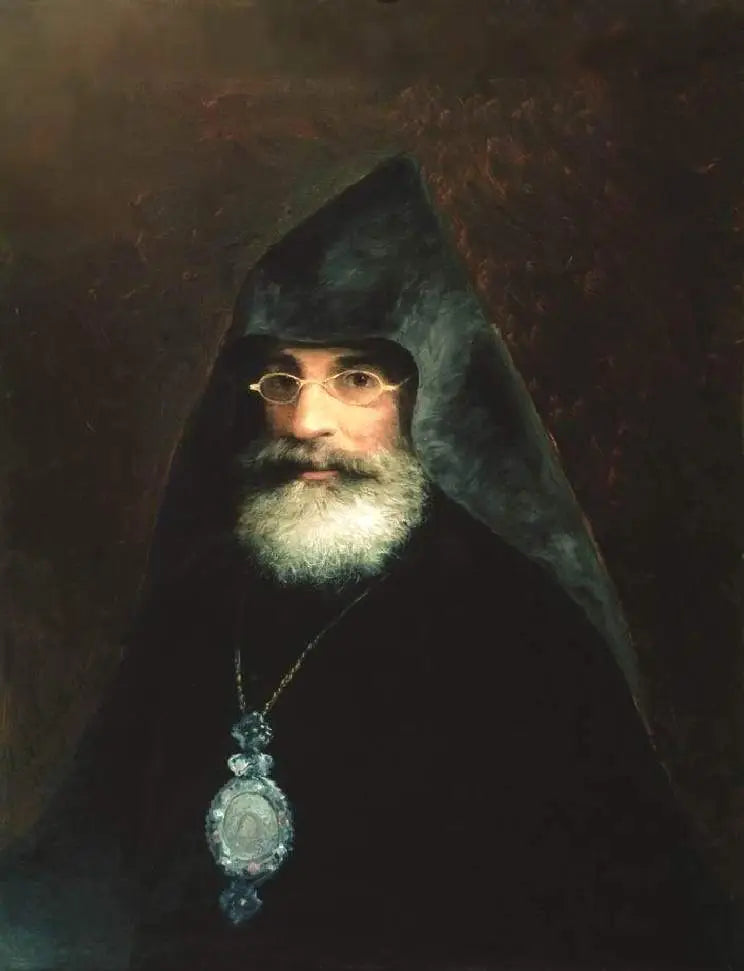 Retrato del arzobispo Gabriel Aivazyan (hermano de I. Aivazovsky) - Iván Aïvazovski