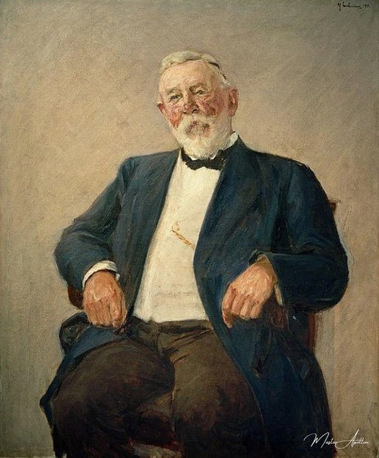 Portrait de l'architecte Friedrich Kuhnt - Max Liebermann - Reproductions de tableaux et peintures haut de gamme