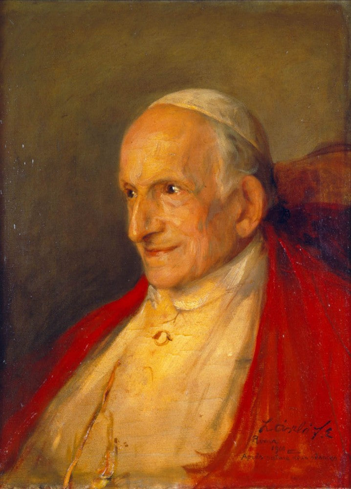 Retrato de León XIII - Felipe de Laşzloş