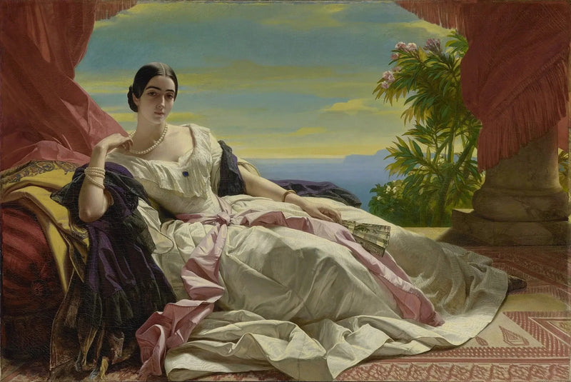 Retrato de Léonilla, princesa de Sayn-Wittgenstein-Sayn - Franz Xaver Winterhalter