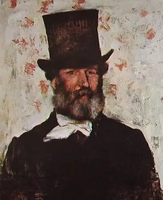 Retrato de Léopold Levert - Edgar Degas