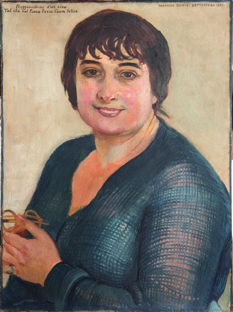 Retrato de Lisbeth en azul - Maurice Denis