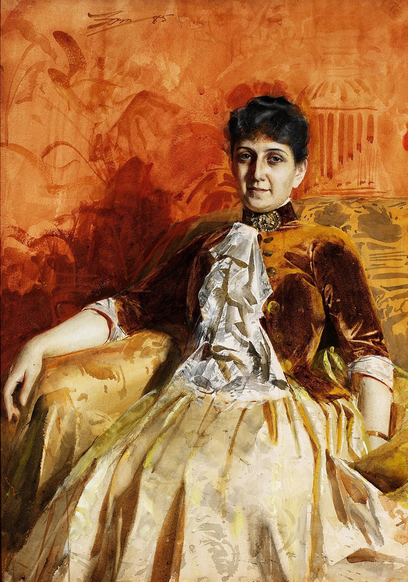 Retrato de Lisen Lamm - Anders Zorn