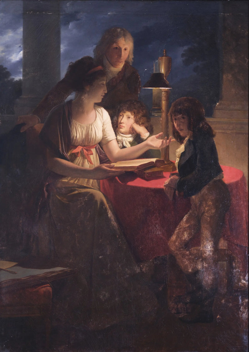 Retrato del orfebre Henri Auguste y de su familia - François Gérard