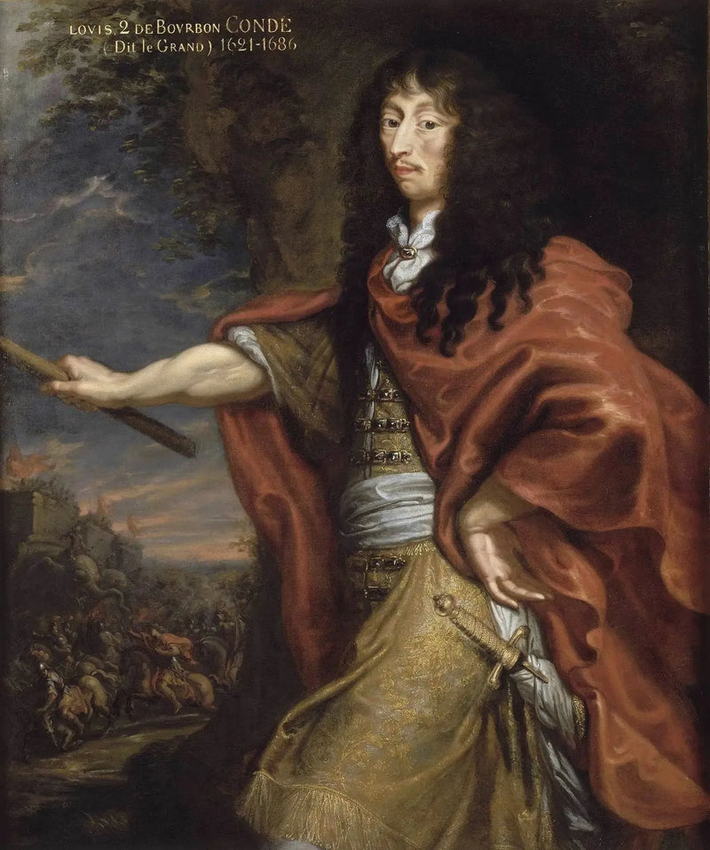 Retrato de Luis II, príncipe de Borbón, apodado el Gran Condé - Justo de Egmont