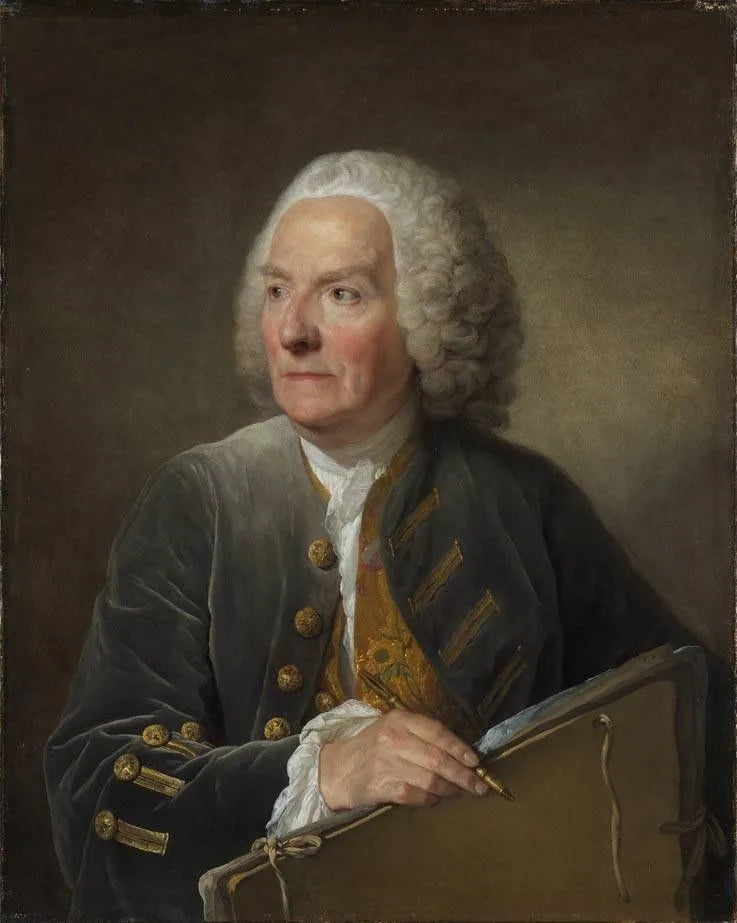 Retrato de Louis de Sylvestre - Jean-Baptiste Greuze