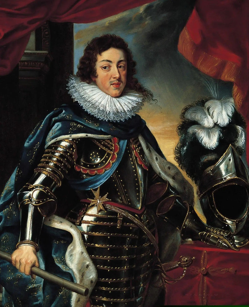 Retrato de Luis XIII con armadura - Peter Paul Rubens