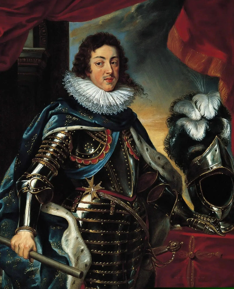 Retrato de Luis XIII con armadura - Peter Paul Rubens