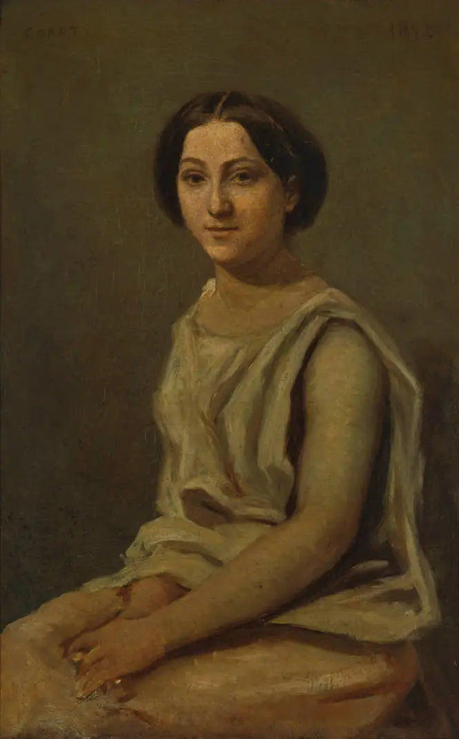 Retrato de Louise Audiat - Jean-Baptiste Camille Corot