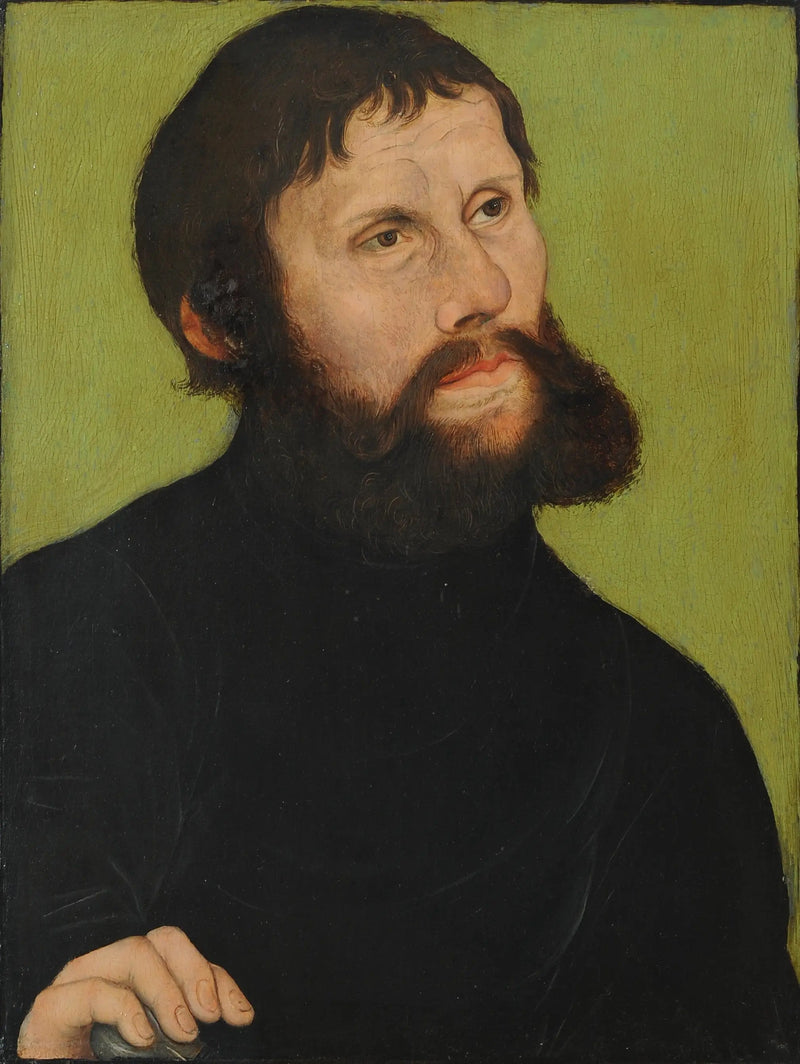 Retrato de Lutero en Junker Jörg - Lucas Cranach el Viejo