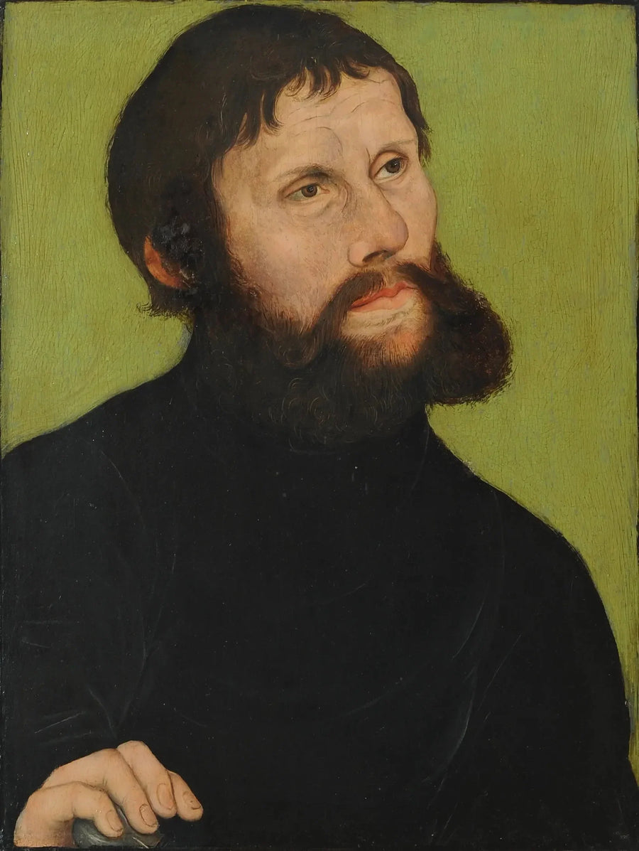 Retrato de Lutero en Junker Jörg - Lucas Cranach el Viejo