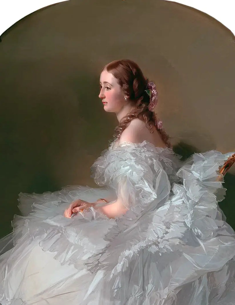 Retrato de Lydia Schabelsky, baronesa Staël-Holstein - Franz Xaver Winterhalter