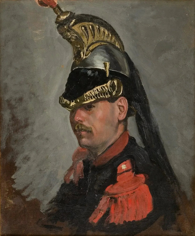 Retrato del Sr. Alphonse Tissié como cuirassier - Frédéric Bazille