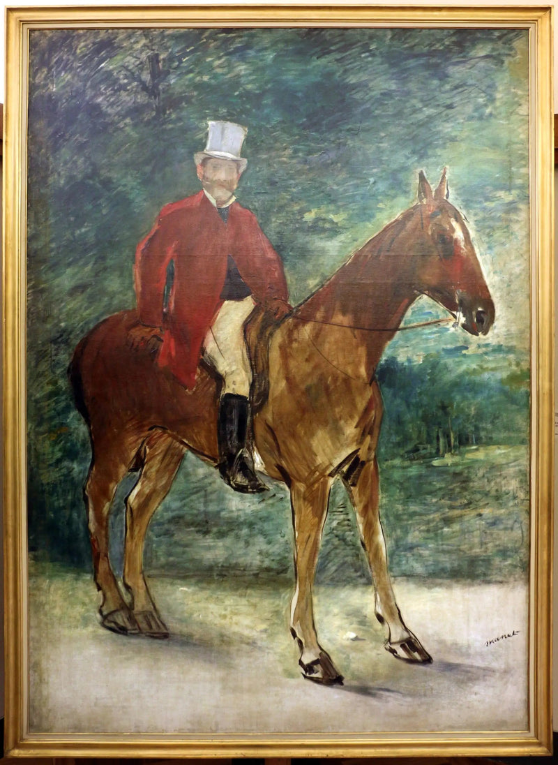 Retrato del Sr. Arnaud a caballo - Édouard Manet