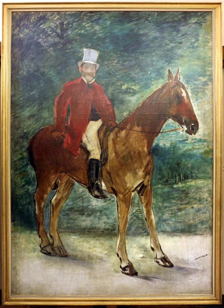 Retrato del Sr. Arnaud a caballo - Édouard Manet