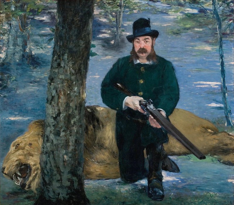 Retrato del Sr. Pertuiset, el cazador de leones - Édouard Manet