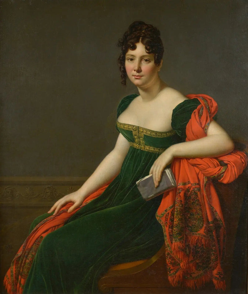 Retrato de Madame Augustine Bertin de Veaux - Anne-Louis Girodet