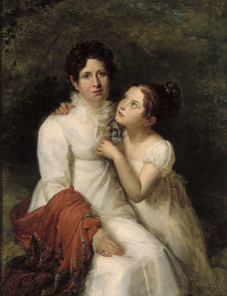 Retrato de Madame Bauquin Du Boulay y de su sobrina Mademoiselle Bauquin de La Souche - François Gérard