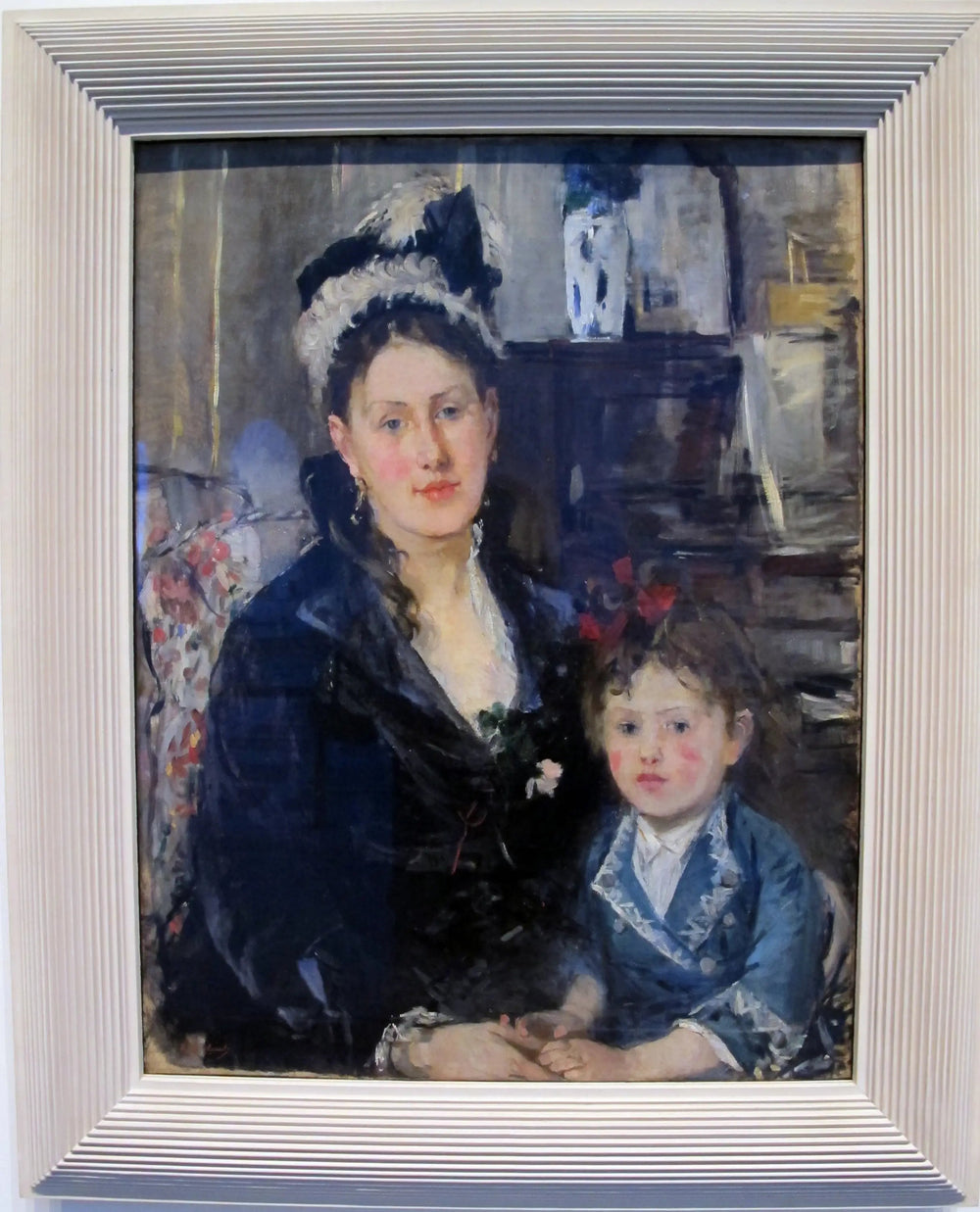 Portrait de Madame Boursier et de sa fille - Berthe Morisot image 1 reproduction de peinture à l’huile