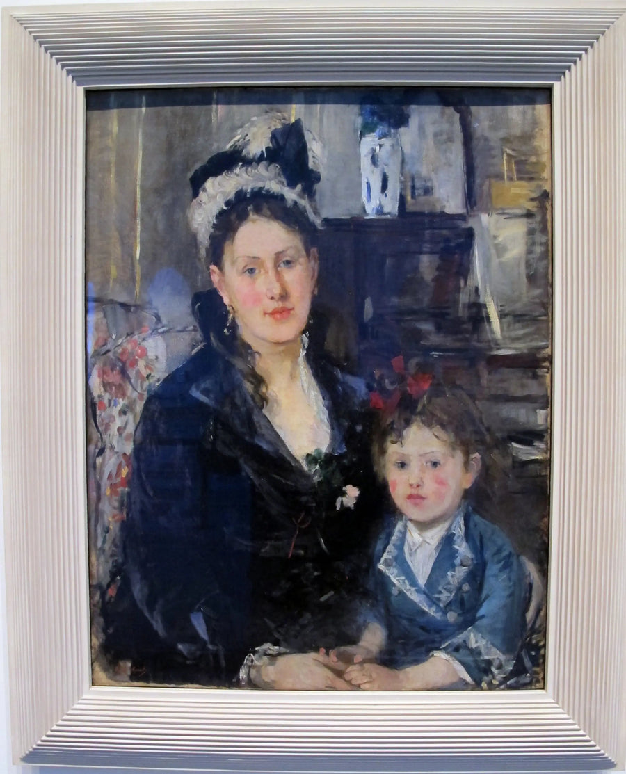 Retrato de Madame Boursier y su hija - Berthe Morisot