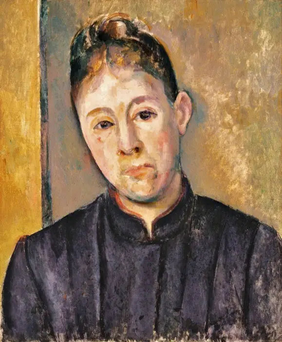 Retrato de Madame Cézanne - Paul Cézanne