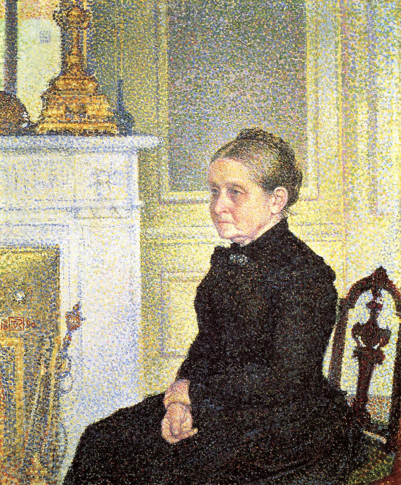 Retrato de Madame Charles Maus - Théophile van Rysselberghe