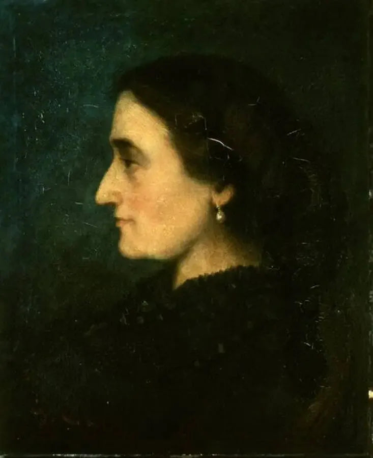 Retrato de la señora Jolicler de perfil - Gustave Courbet