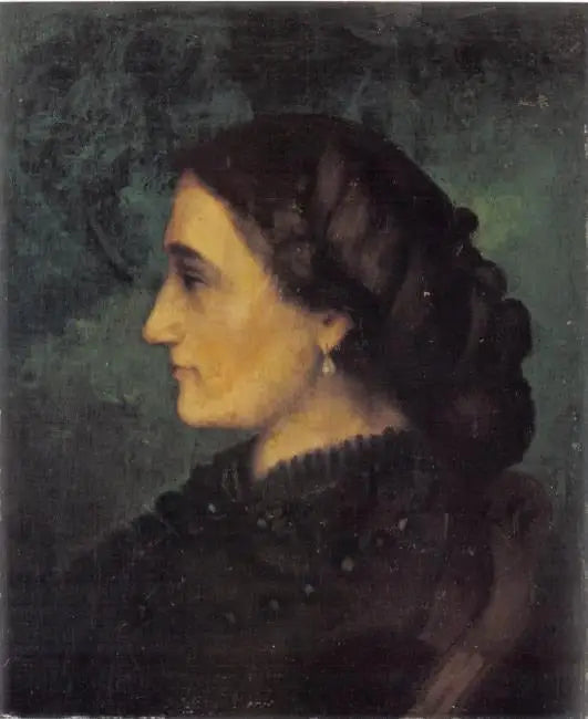 Retrato de Madame Joliclerc - Gustave Courbet