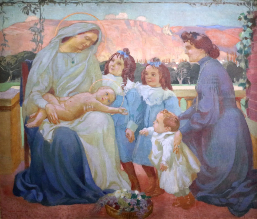 Retrato de Madame de la Laurencie y de sus hijos - Maurice Denis
