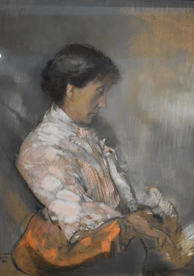 Retrato de la señora Redon - Odilon Redon