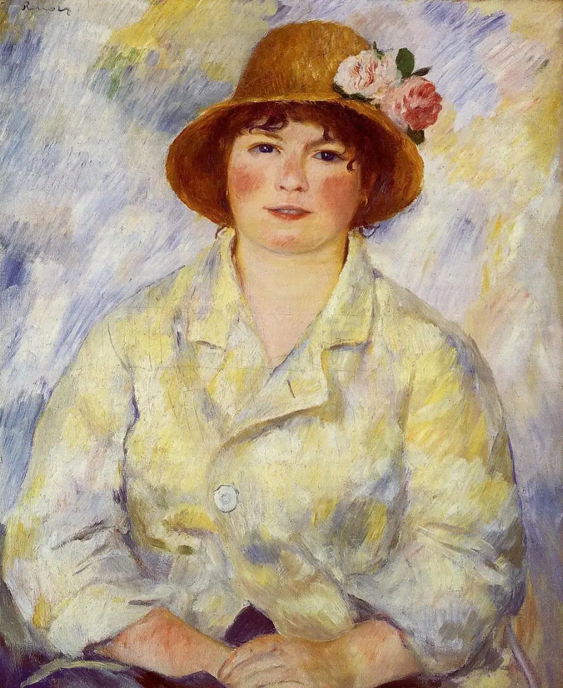 retrato de Madame Renoir - Pierre-Auguste Renoir