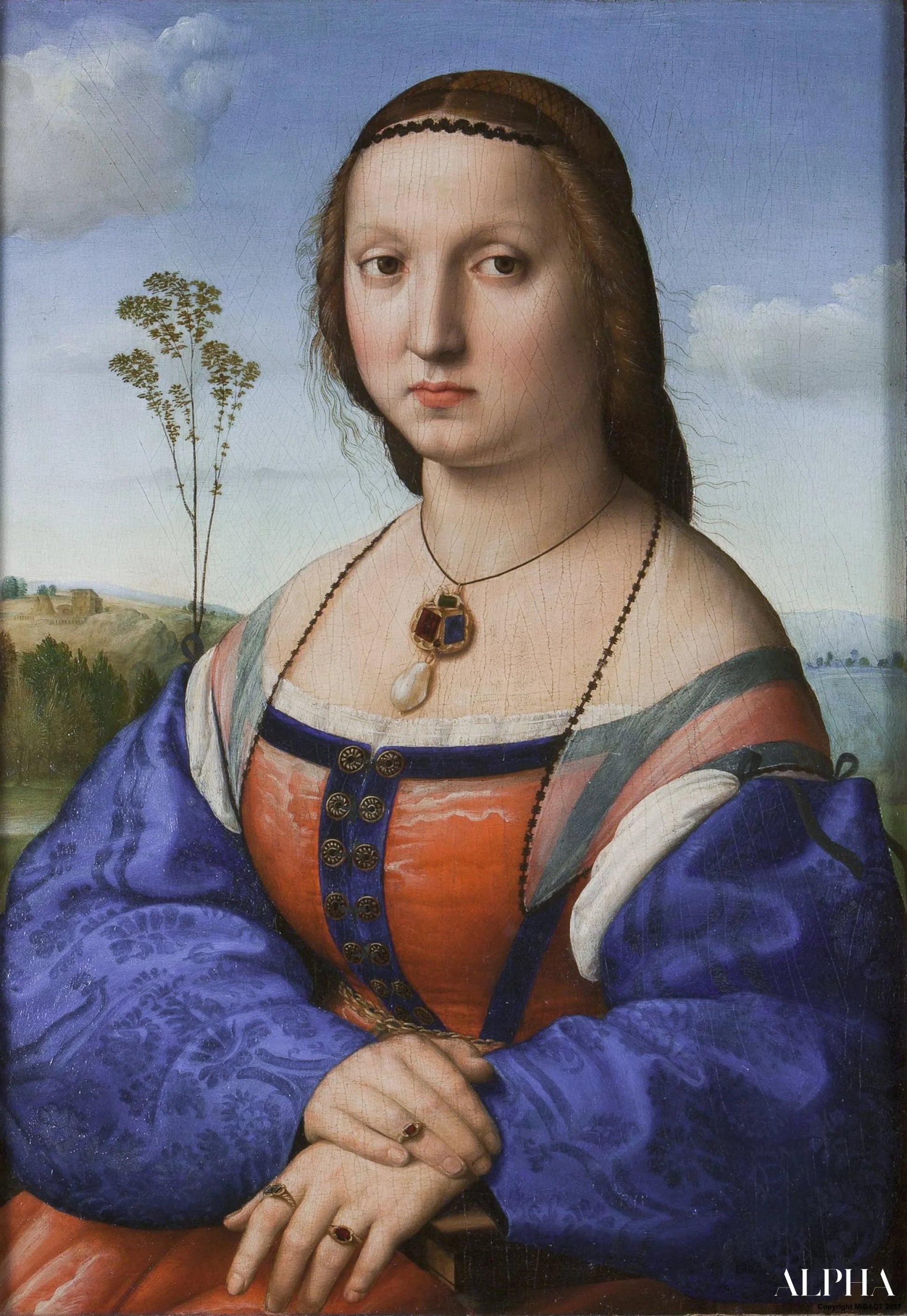Portrait de Maddalena Doni - Raphaël (peintre) - Reproductions de tableaux et peintures haut de gamme