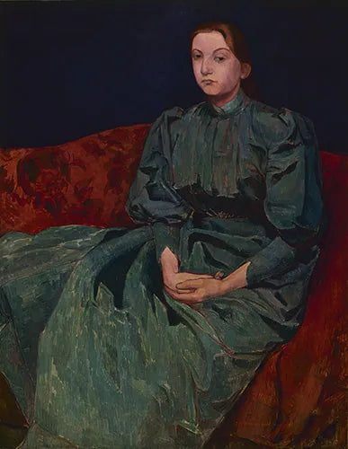 Retrato de Madeline, la hermana del artista - Émile Bernard