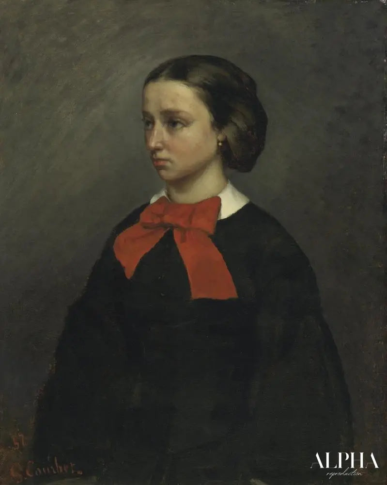 Portrait de Mademoiselle Jacquet - Gustave Courbet - Reproductions de tableaux et peintures haut de gamme