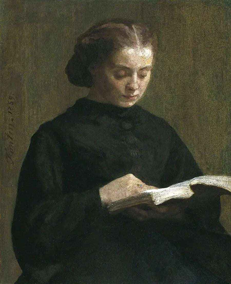 Retrato de la señorita Marie Fantin-Latour - Henri Fantin-Latour