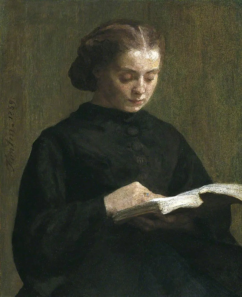 Retrato de la señorita Marie Fantin-Latour - Henri Fantin-Latour