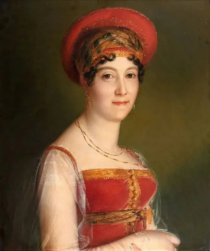 Retrato de la señorita Mars con traje moscovita - François Gérard