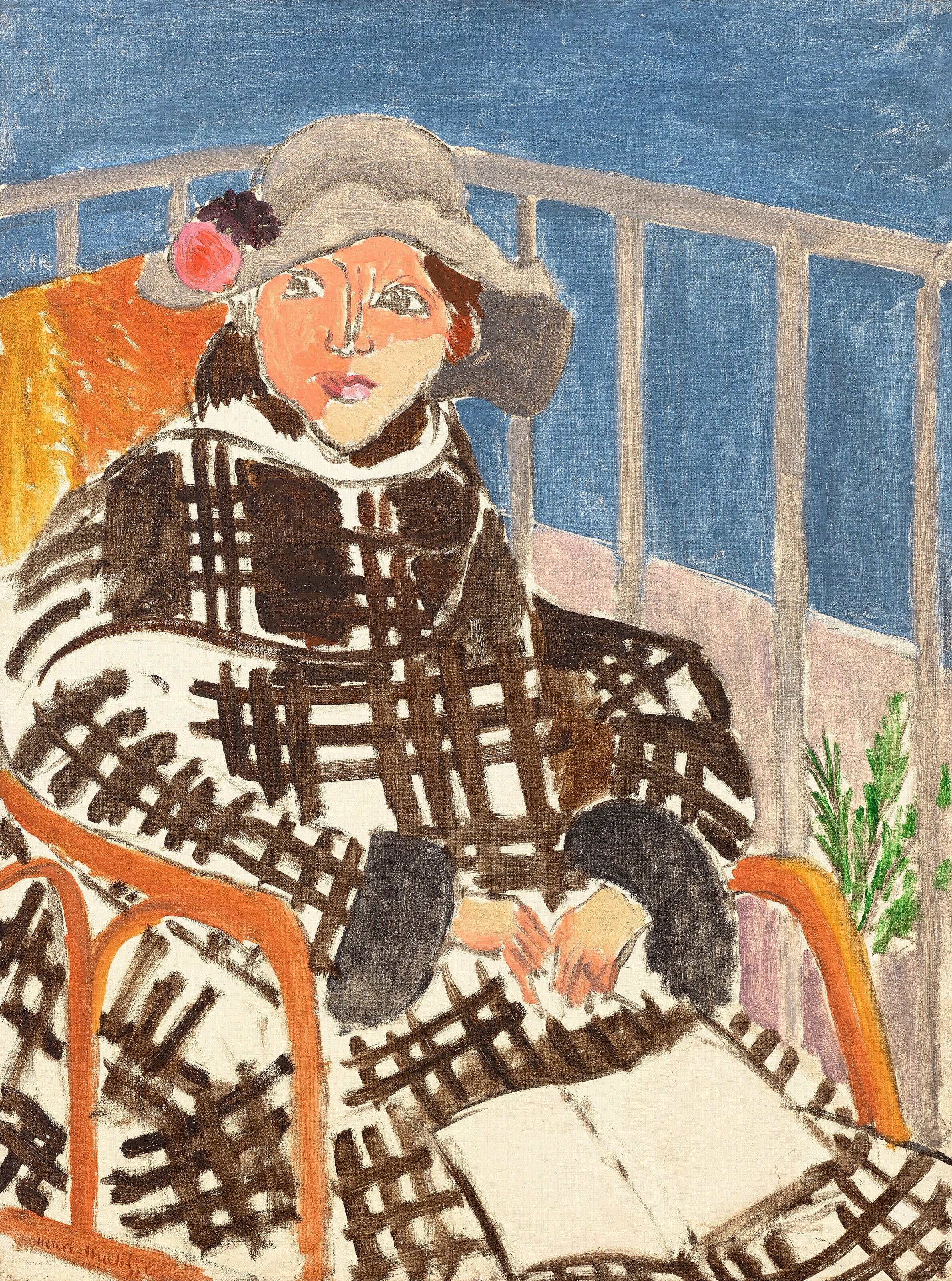 Reproduction du tableau « Portrait de Mademoiselle Matisse - Henri Matisse » par Alpha Reproduction en peinture à l’huile